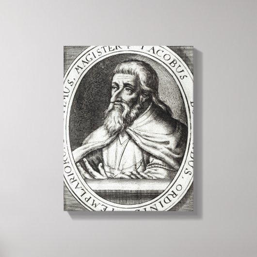 Jacques de Molay Master of Knights Templars Leinwanddruck (Vorderseite)