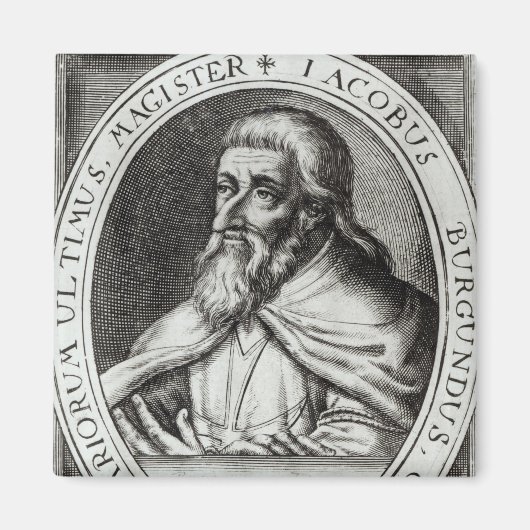 Jacques de Molay Master of Knights Templars Magnet (Vorne)