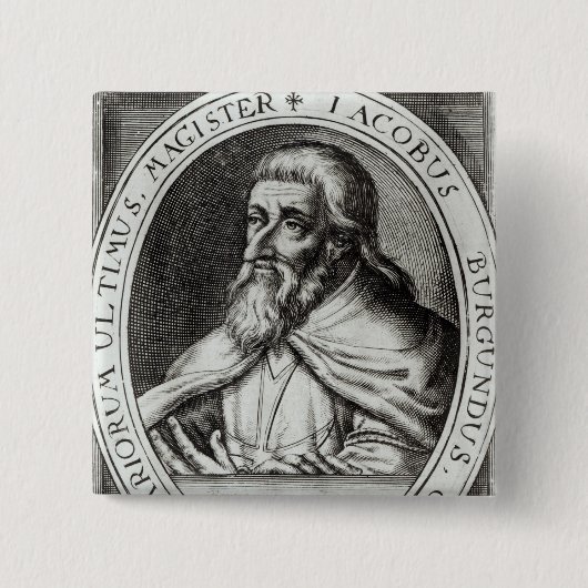 Jacques de Molay-Meister der Ritter Templars Button (Vorderseite)