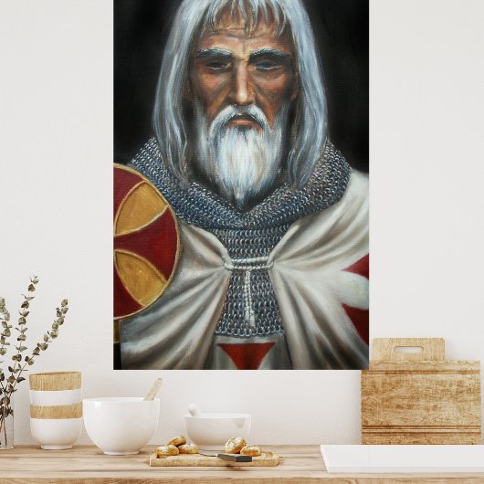 Jacques de Molay Poster (Küche)
