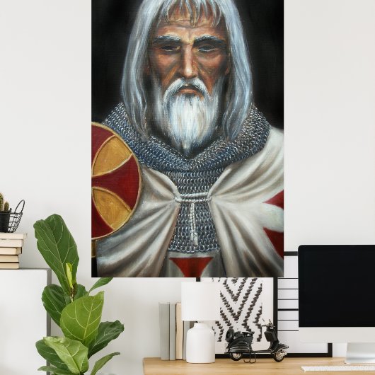 Jacques de Molay Poster (Heimbüro)