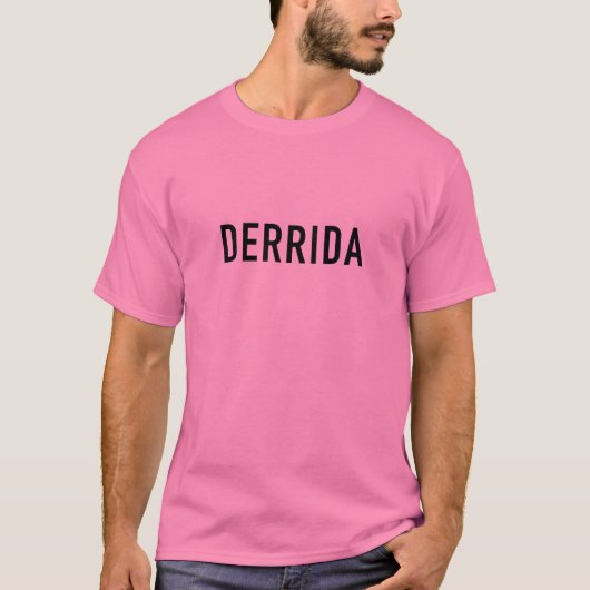 Jacques Derrida T-Shirt (Vorderseite)