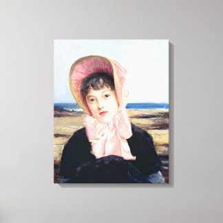 Jacques-Emile Blanche's The Pink Capeline (1883) Leinwanddruck
