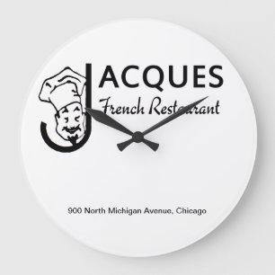 Jacques French Restaurant, Chicago, Illinois Große Wanduhr