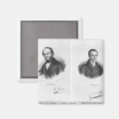Jacques Fromental Halevy und Ferdinand Herold Magnet (Vorderseite/Rückseite)