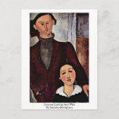 Jacques Lipchitz und Ehefrau von Amedeo Modigliani Postkarte (Vorderseite)