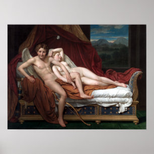 Jacques-Louis David Cupid and Psyche Poster