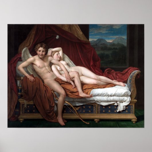 Jacques-Louis David Cupid und Psyche Poster (Vorne)