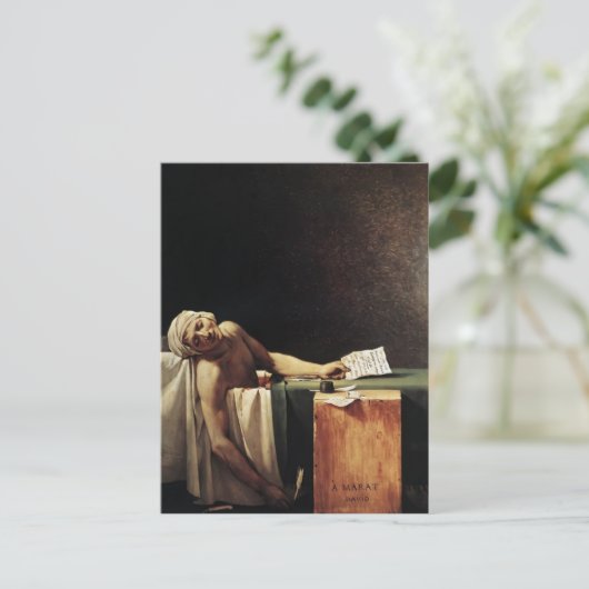 Jacques-Louis David - Der Tod des Marats Postkarte (Stehend Vorderseite)