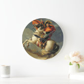 Jacques - Louis David - Napoleon über die Alpen Große Wanduhr (Zuhause)