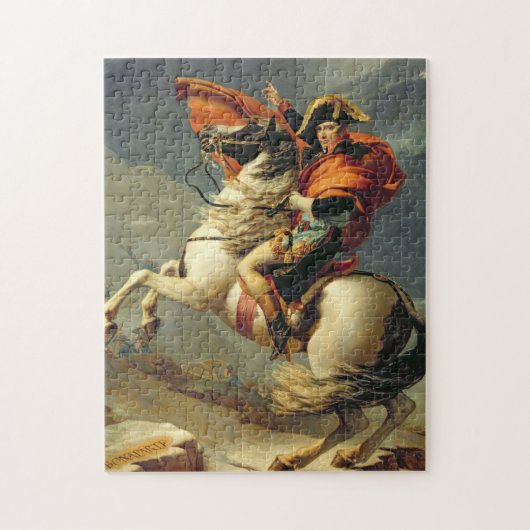 Jacques - Louis David - Napoleon über die Alpen Puzzle (Vertikal)