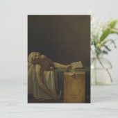 Jacques-Louis David - The Death of Marat Einladung (Stehend Vorderseite)