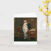 Jacques-Louis David - The Emperor Napoleon Karte (Gelbe Blume)