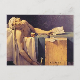 Jacques-Louis David Tod des Marat Postkarte