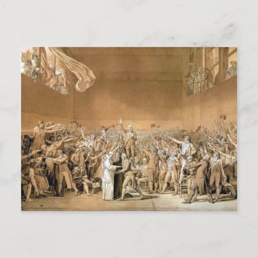 Jacques-Louis - Tennis Court Oath, 20. Juni 1789 Postkarte (Vorderseite)