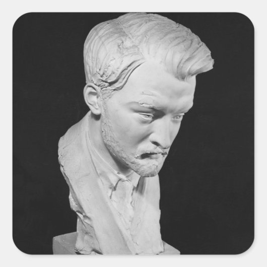 Jacques Maritain Quadratischer Aufkleber (Vorderseite)