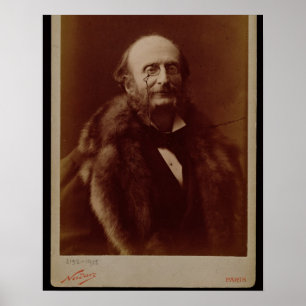 Jacques Offenbach (1819-80), deutscher Komponist,  Poster