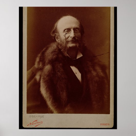 Jacques Offenbach (1819-80), deutscher Komponist, Poster (Vorne)