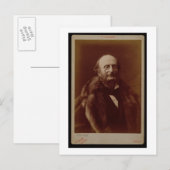 Jacques Offenbach (1819-80), deutscher Komponist,  Postkarte (Vorne/Hinten)