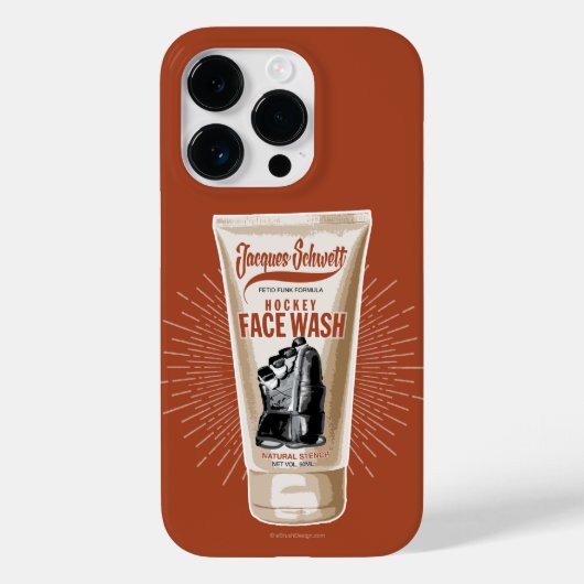 Jacques Schwett Hockey Face Wash Case-Mate iPhone Hülle (Rückseite)