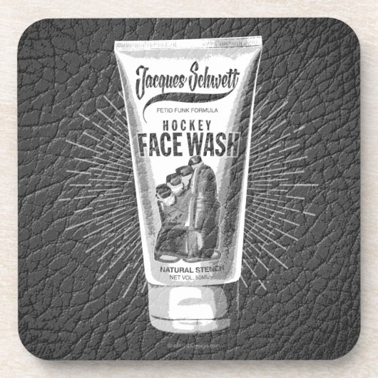 Jacques Schwett Hockey Face Wash Untersetzer (Vorderseite)