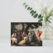 Jacques Stella- Minerva mit den Musen Postkarte (Stehend Vorderseite)