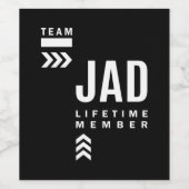 Jad Personalisiert Name Birthday Gift Weinetikett (Einzelnes Label)