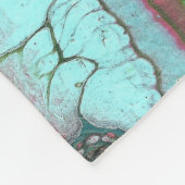 Jada 3 Crazy Green Abstrakt Throw Blanket Fleecedecke (Ecke)