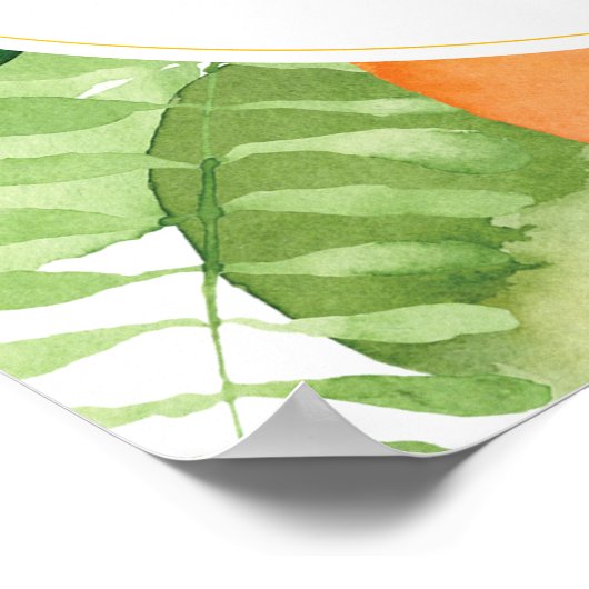 JADA Citrus Fruit Main Squeeze Brautparty Poster (Ecke)