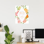 JADA Citrus Fruit Main Squeeze Brautparty Poster (Heimbüro)