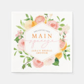 JADA Citrus Fruit Main Squeeze Brautparty Serviette (Vorderseite)