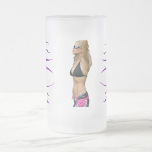 Jada lila Steinflammen-eisige Tasse