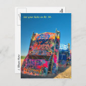 JAdamTillman1, Hol dir die Kicks auf Rt. 66. Postkarte (Vorne/Hinten)