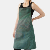 Jade 2 Deep Green Abstract Schürze (InSitu)