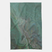 Jade 2 Deep Green Abstrakt Geschirrtuch (Vertikal)
