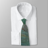 Jade 2 Deep Green Abstrakt Krawatte (Gebunden)