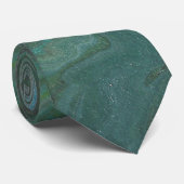 Jade 2 Deep Green Abstrakt Krawatte (Gerollt)