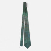 Jade 2 Deep Green Abstrakt Krawatte (Rückseite)