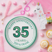 Jade 35. Jubiläum Papierplatte Pappteller (Party)