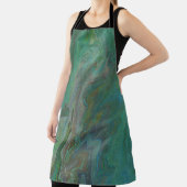 Jade 3 Fluid Deep Green Abstrakte Schürze (InSitu)