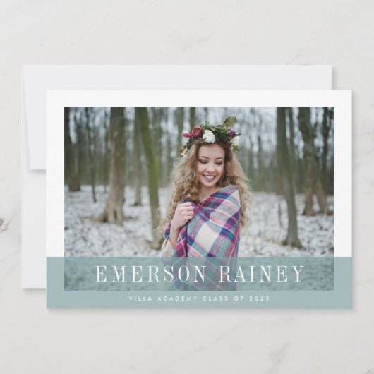 Jade | Ankündigung und Einladung von Foto Abschlus (Vorderseite)