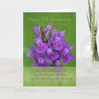 Jade Anniversary Card - 35. Jubiläumskarte Karte