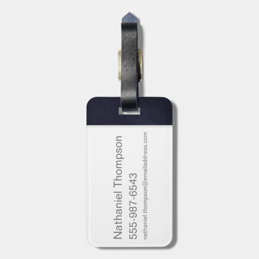 Jade Art Deco ACCIO™ Spell Graphic Gepäckanhänger (Rückseite vertikal)