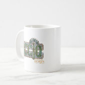 Jade Art Deco ACCIO™ Spell Graphic Kaffeetasse (Vorderseite Links)