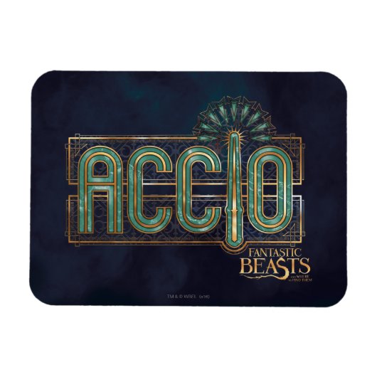 Jade Art Deco ACCIO™ Spell Graphic Magnet (Horizontal)
