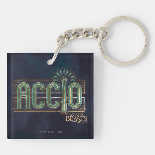 Jade Art Deco ACCIO™ Spell Graphic Schlüsselanhänger (Rückseite)