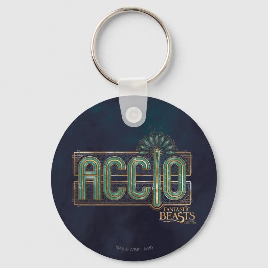 Jade Art Deco ACCIO™ Spell Graphic Schlüsselanhänger (Vorderseite)