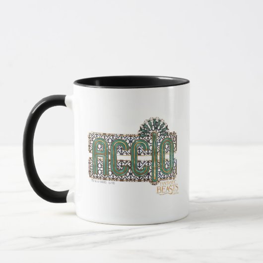 Jade Art Deco ACCIO™ Spell Graphic Tasse (Links)