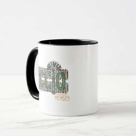 Jade Art Deco ACCIO™ Spell Graphic Tasse (Vorderseite Links)