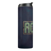 Jade Art Deco ACCIO™ Spell Graphic Thermosbecher (Nach links gedreht)